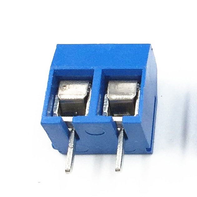 Клеммник винтовой KF301-5.0-2P 2-контактный. шаг 5мм синий 300V/10A